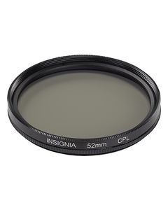 Insignia™ - 52mm Circular Polarizer Lens Filter - Clear