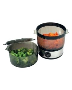 Chef Buddy - Food Steamer Includes Timer and Two Containers