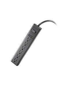 Insignia™ - 6-Outlet Surge Protector - Black