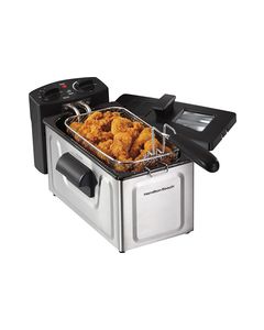 Hamilton Beach - 8-Cup Deep Fryer - Stainless-Steel