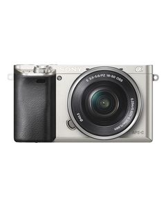 Sony - Alpha a6000 Mirrorless Camera with 16-50mm Retractable Lens - Silver