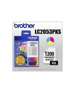 Brother - LC205CL XL 3-Pack High-Yield Ink Cartridges - Cyan/Magenta/Yellow