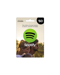 Spotify - $60 Spotify Premium Music Gift Card