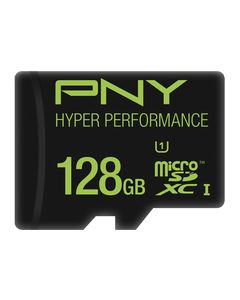 PNY - 128GB microSDHC Class 10 UHS-I/U1 Memory Card - Multi