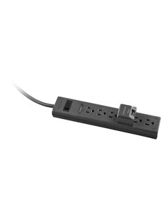 Insignia™ - 6-Outlet Surge Protector with USB Adapter