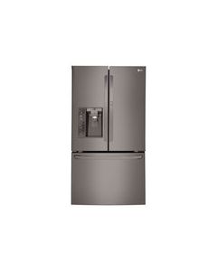 LG - 29.6 Cu. Ft. Door-in-Door French Door Refrigerator - Black Stainless Steel