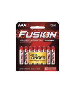 Rayovac - Fusion AAA Batteries (8-Pack) - Red/Silver