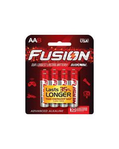 Rayovac - Fusion AA Batteries (8-Pack) - Red/Silver