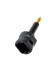 AudioQuest - Toslink-to-3.5mm Mini Optical Adapter - Black