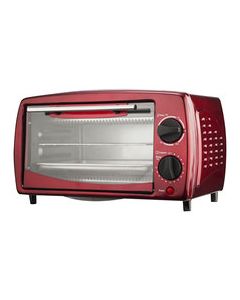 Brentwood - 4-Slice Toaster Oven - Empire Red