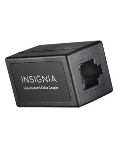 Insignia™ - Cat-5/5e RJ-45 In-Line Coupler - Black