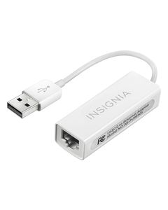 Insignia™ - USB 2.0-to-Ethernet Adapter - White