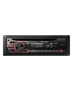 Pioneer - CD - Car Stereo Receiver - Black/Red