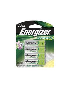 Energizer - Rechargeable AA Batteries (4-Pack) - Silver