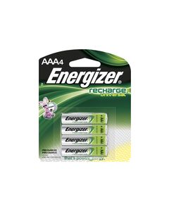 Energizer - Rechargeable AAA Batteries (4-Pack) - Silver