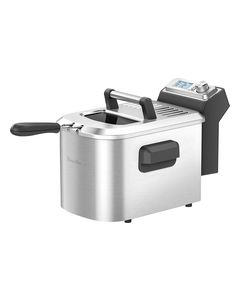 Breville - Smart Fryer 4-Quart Deep Fryer - Silver