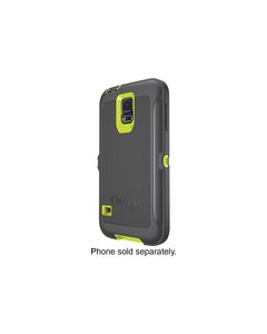 OtterBox - Defender Series Shell Case for Samsung Galaxy S 5 Cell Phones - Citron Green/Slate Gray