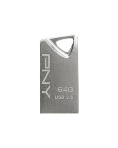 PNY - Mini Metal 64GB USB 3.0 Flash Drive - Silver