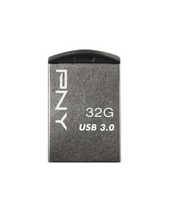 PNY - Micro Metal 32GB USB 3.0 Type A Flash Drive - Silver