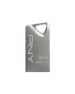 PNY - Mini Metal 32GB USB 3.0 Type A Flash Drive - Silver