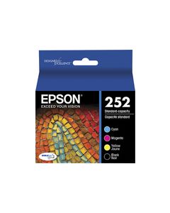 Epson - 252 4-Pack Ink Cartridges - Black/Cyan/Magenta/Yellow