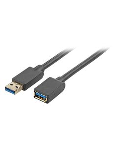 Dynex™ - 10' USB 3.0 Type-A-to-USB 3.0 Type-A Extension Cable - Gray