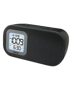 iHome - Bluetooth Bedside Dual-Alarm Clock - Black