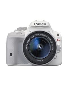 Canon - EOS Rebel SL1 DSLR Camera with EF-S 18-55mm f/3.5-5.6 IS Zoom Lens - White