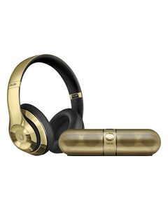 Beats by Dr. Dre - Pill 2.0 Portable Speaker and Beats Studio Wireless Headphones - Gold