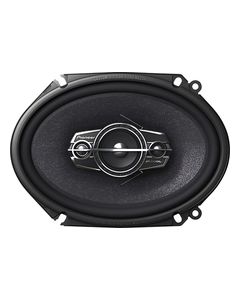 Pioneer - 6" x 8" 4-Way Coaxial Speakers with Mica Matrix Cones (Pair) - Black