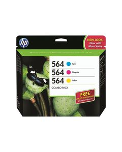 HP - 564 3-Pack Ink Cartridges - Cyan/Magenta/Yellow