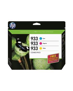 HP - 933 3-Pack Ink Cartridges - Cyan/Magenta/Yellow