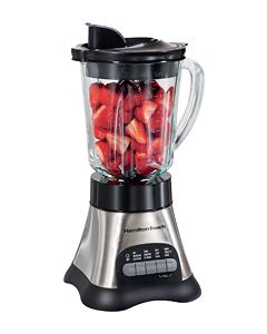 Hamilton Beach - Wave Crusher 40-Oz. Blender - Black and Brushed Stainless Steel