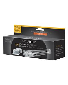 Keurig - 2.0 Brewer Water Filter Starter Kit - Clear