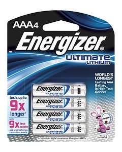 Energizer - Ultimate Lithium AAA Batteries (4-Pack)