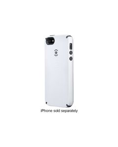 Speck - CandyShell Hard Shell Case for Apple® iPhone® 5 and 5s - White/Charcoal