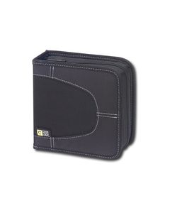 Case Logic - 16-Disc CD Wallet - Black