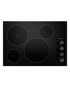 KitchenAid - 30" Built-In Electric Cooktop - Black