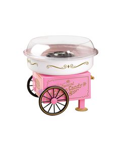 Nostalgia Electrics - Vintage Collection Hard and Sugar-Free Candy Cotton Candy Maker - White/Pink