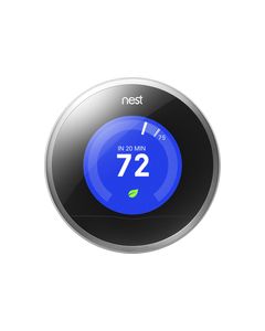 Nest - Learning Thermostat - 2nd Generation - Stainless-Steel