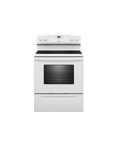 Amana - 4.8 Cu. Ft. Self-Cleaning Freestanding Electric Range - White