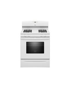 Amana - 30" Self-Cleaning Freestanding Gas Range - White