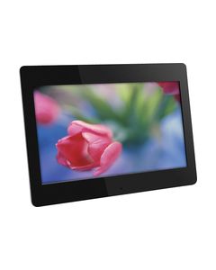 Aluratek - 14" LCD Digital Photo Frame - Black