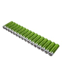 Dynex™ - Rechargeable AA Batteries (16-Pack) - Green/Silver