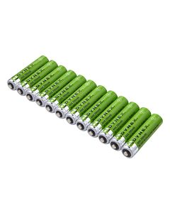 Dynex™ - Rechargeable AAA Batteries (12-Pack) - Green/Silver