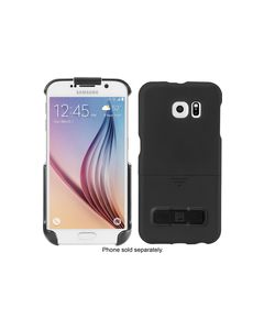 Platinum - Holster Case with Kickstand for Samsung Galaxy S6 edge Cell Phones - Black