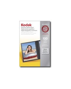 Kodak - 100-Pack 4" x 6" High-Gloss Photo Paper - White