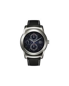 LG - Watch Urbane Smartwatch 46mm Stainless Steel - Silver Leather