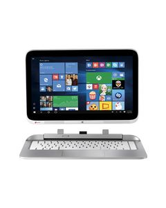 HP - 2-in-1 13.3" Touch-Screen Laptop - Intel Core i3 - 4GB Memory - 500GB+8GB Hybrid Hard Drive - Snow White/Ash Silver