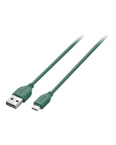 Dynex™ - 3' Micro USB-to-USB Charge-and-Sync Cable - Emerald